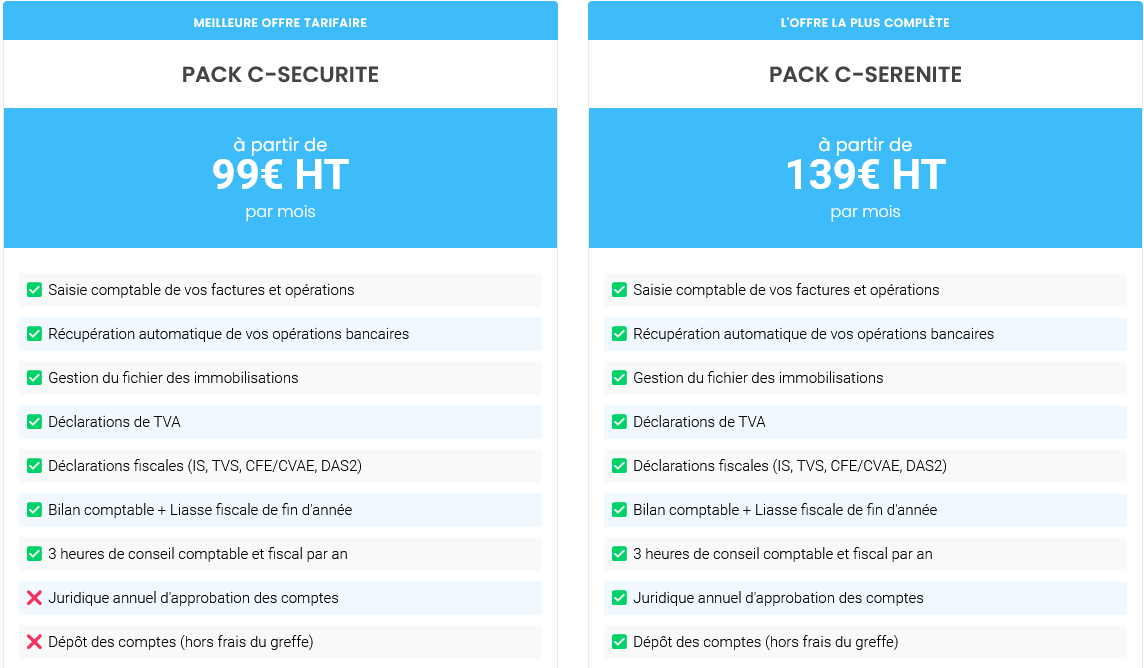 tarifs compta en ligne